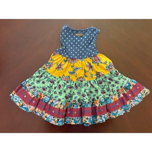 Matilda Jane Wild Heart Sleeveless Boho Floral Fall Dress Size 2 Toddler Girls - Picture 3 of 11